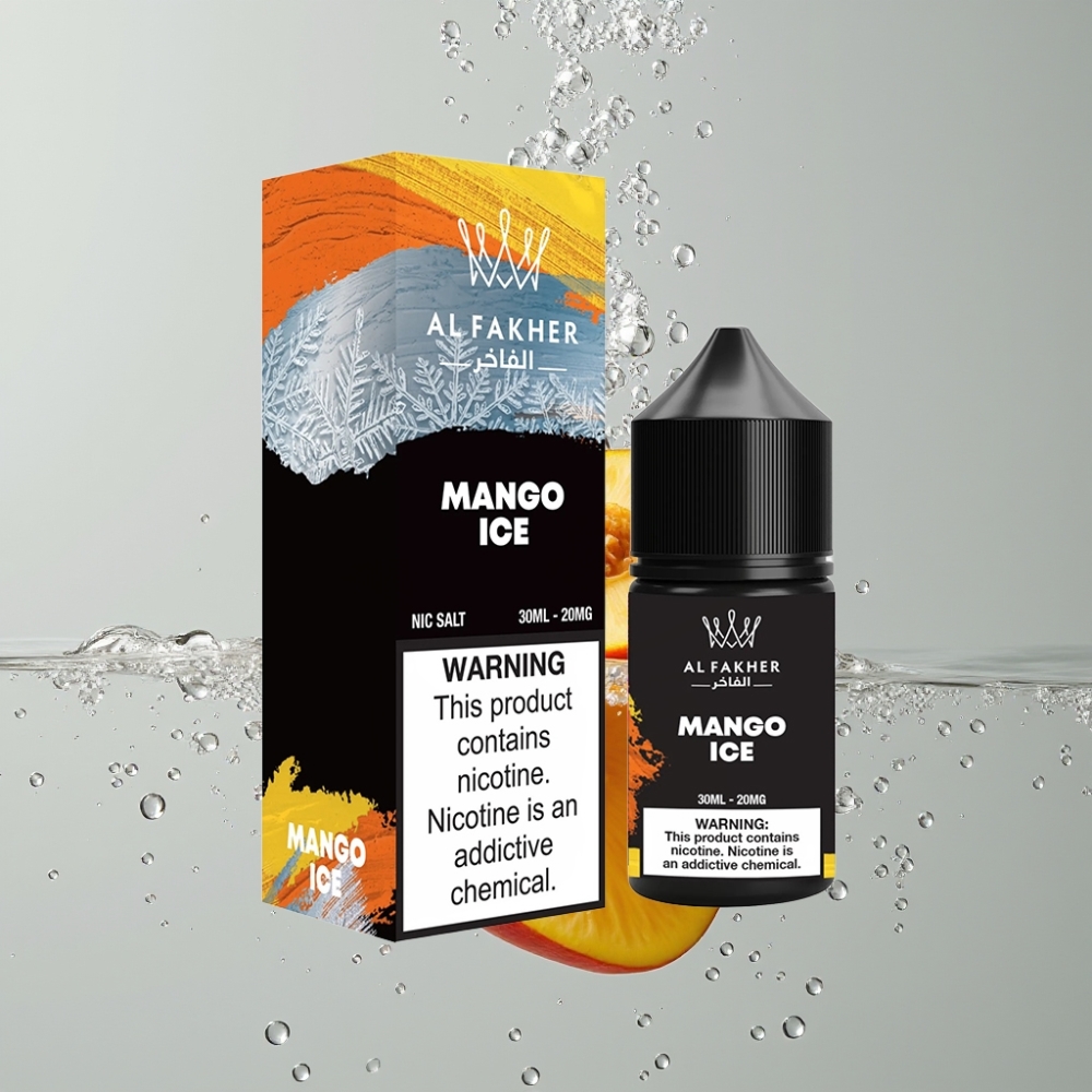 AL Fakher Nicotine Salt E-Liquid 20MG Mango Ice 30ml Chubby Unicorn Bottle