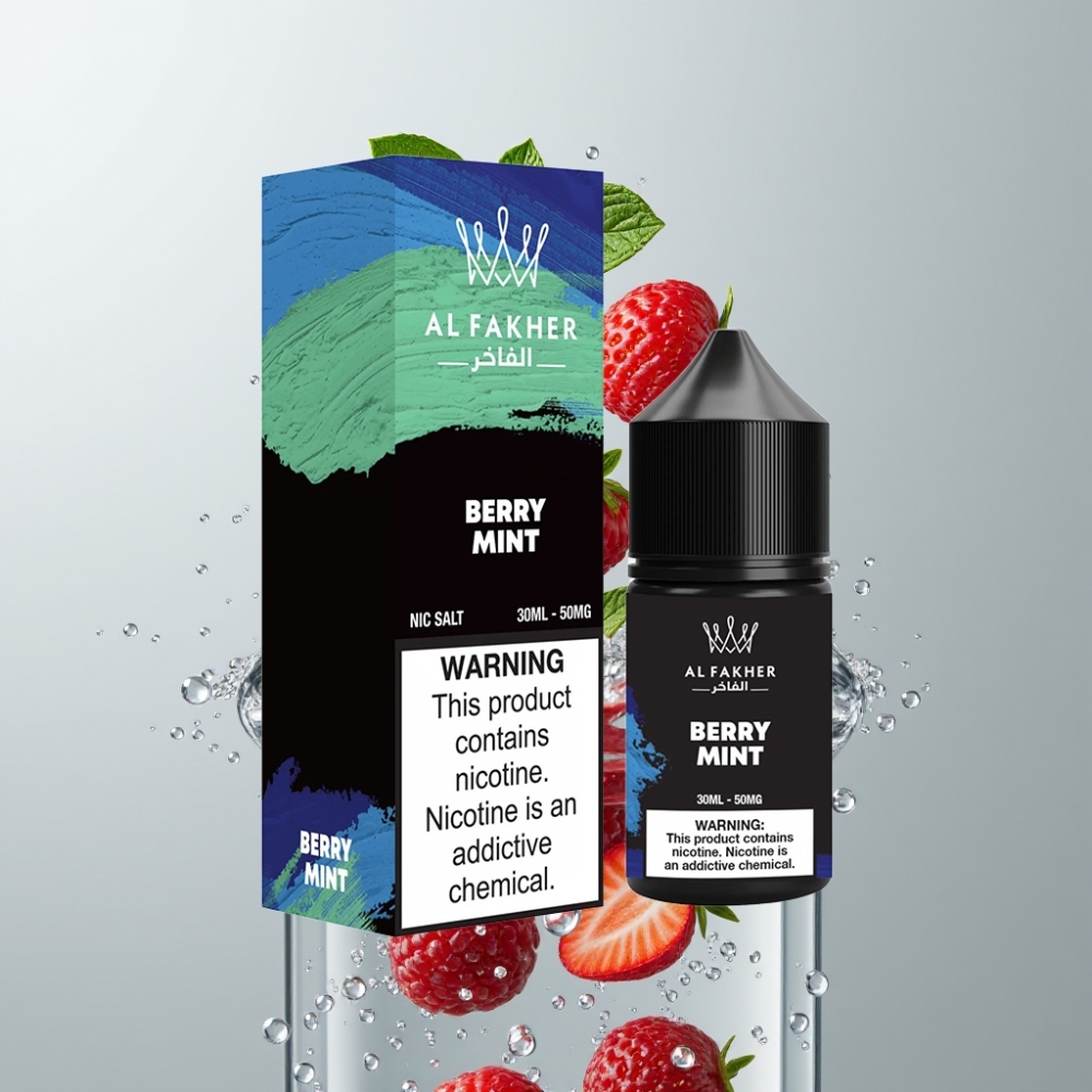 AL Fakher Nicotine Salt E-Liquid 30ml Bobule Mätová 50MG