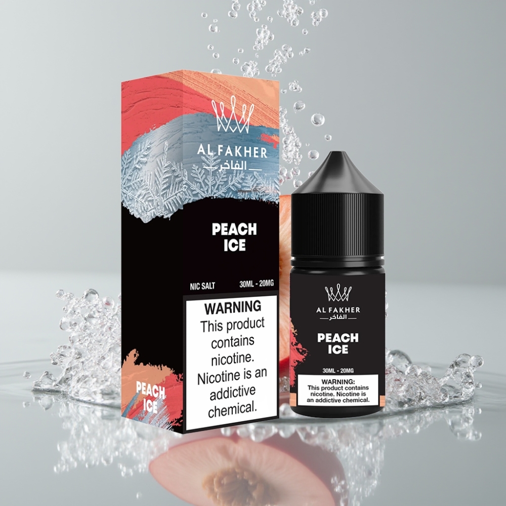 AL Fakher Nicotine Salt E-Liquid 30ml broskyňa s mätou 20mg