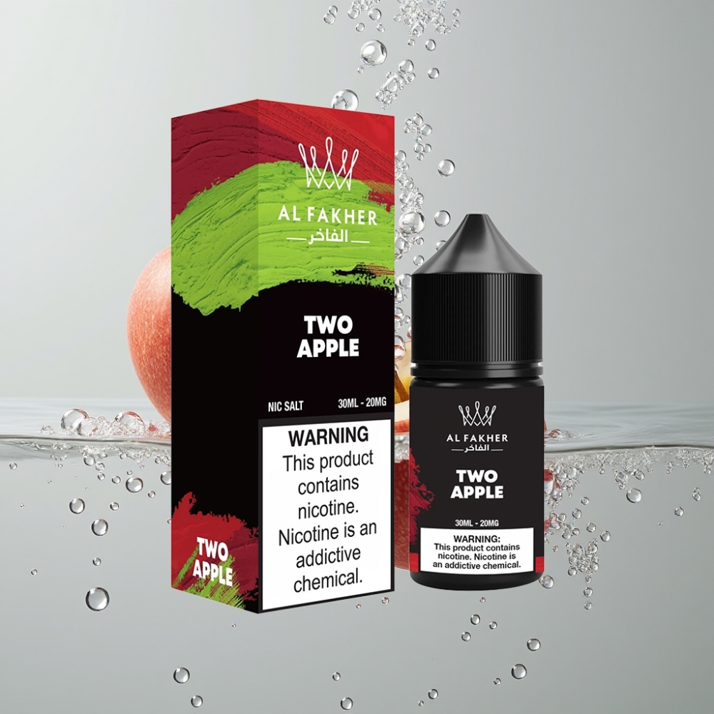 AL Fakher Nicotine Salt E-Liquid Dve Jablká 20MG 30ml
