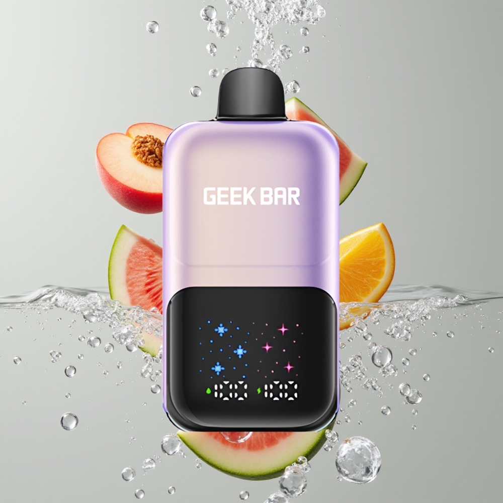 GEEK BAR 2GO 50000 Puffs 20ml Broskyňa Mangovo Vodný Melón Ice Interaktívny Veľký Displej