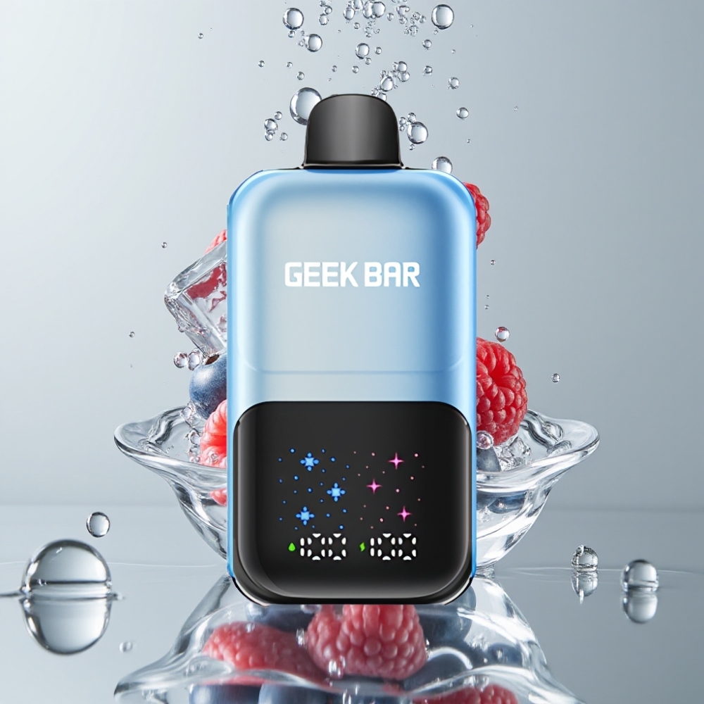 GEEK BAR 2GO 50000 Puffs 20ml Interactive Large Screen Čučoriedka Malina Ľad