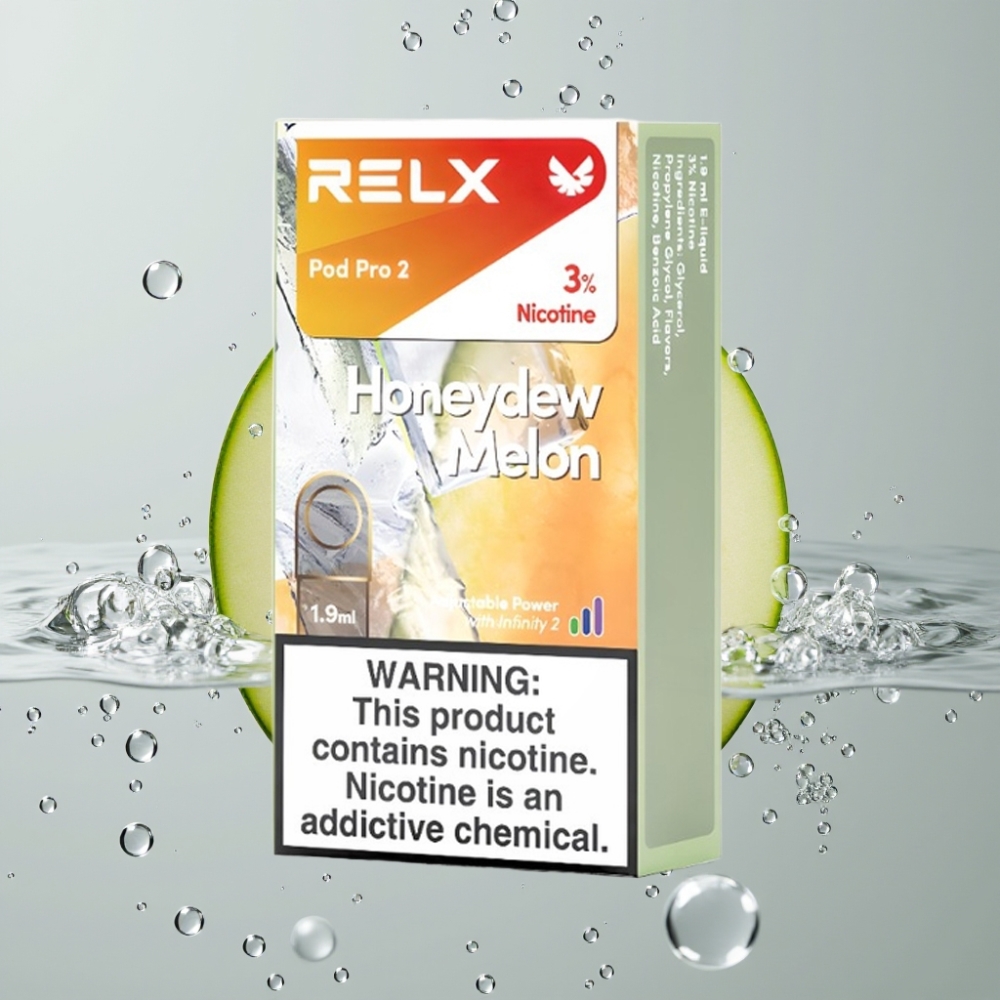 RELX Pod Pro 2 600 potiahnutí 3% nikotín Medový melón 1,9ml