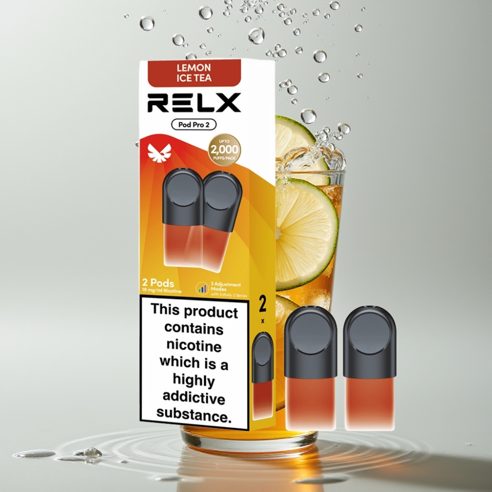 RELX Pod Pro 2 600 pufov 1,8% nikotínu Čaj-Citronový ľadový čaj