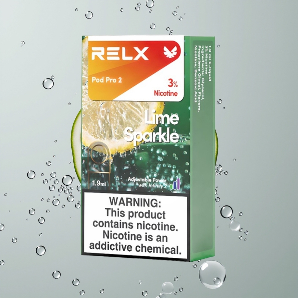 RELX Pod Pro 2 600 pufov 1,9ml 3% nikotínu Lime Sparkle