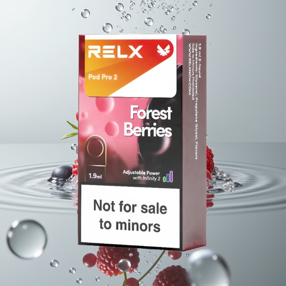 RELX Pod Pro 2 600 zášľahov Lesné bobule 0% nikotínu 1,9ml