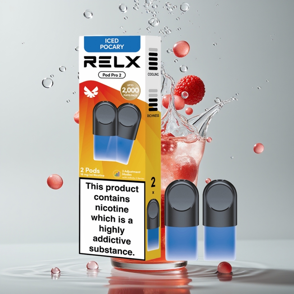 RELX Pod Pro 2 600 zášľahov Nikotín 1,8% Nápoj-Ľadový Pocary