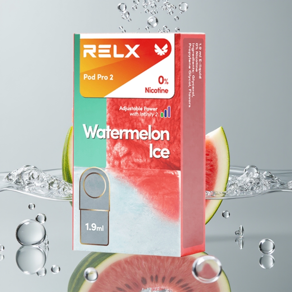 RELX Pod Pro 2 600 zášľahov Vodový ľad 0% nikotínu 1,9ml
