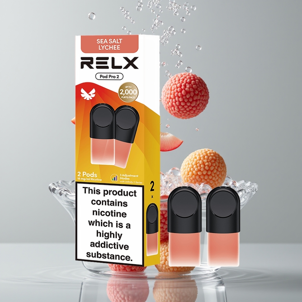 RELX Pod Pro 2 600 záberov 1,8% nikotínu so slanou lyčiou