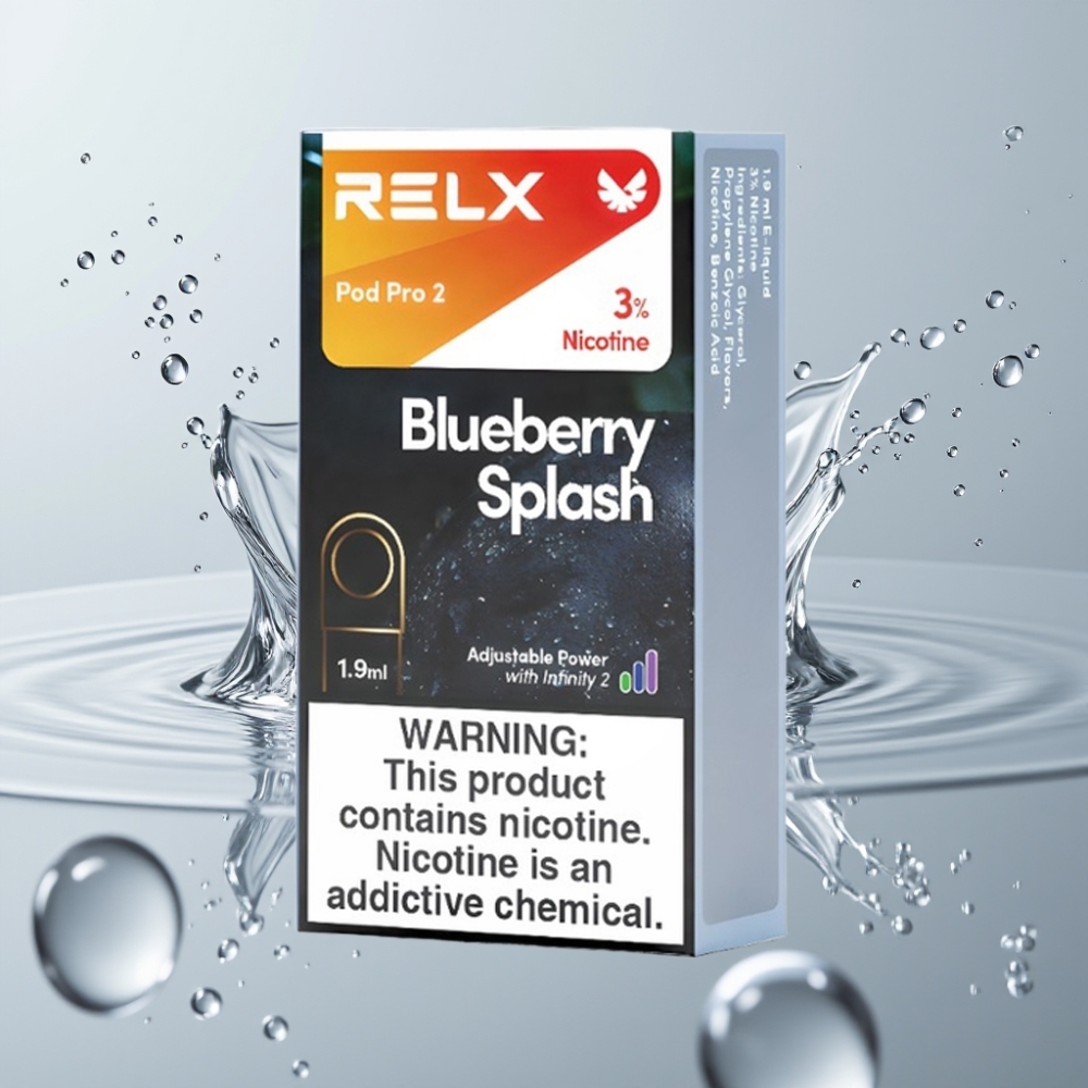 RELX Pod Pro 2 600 záberov 3% nikotín Borůvková šťáva 1.9ml