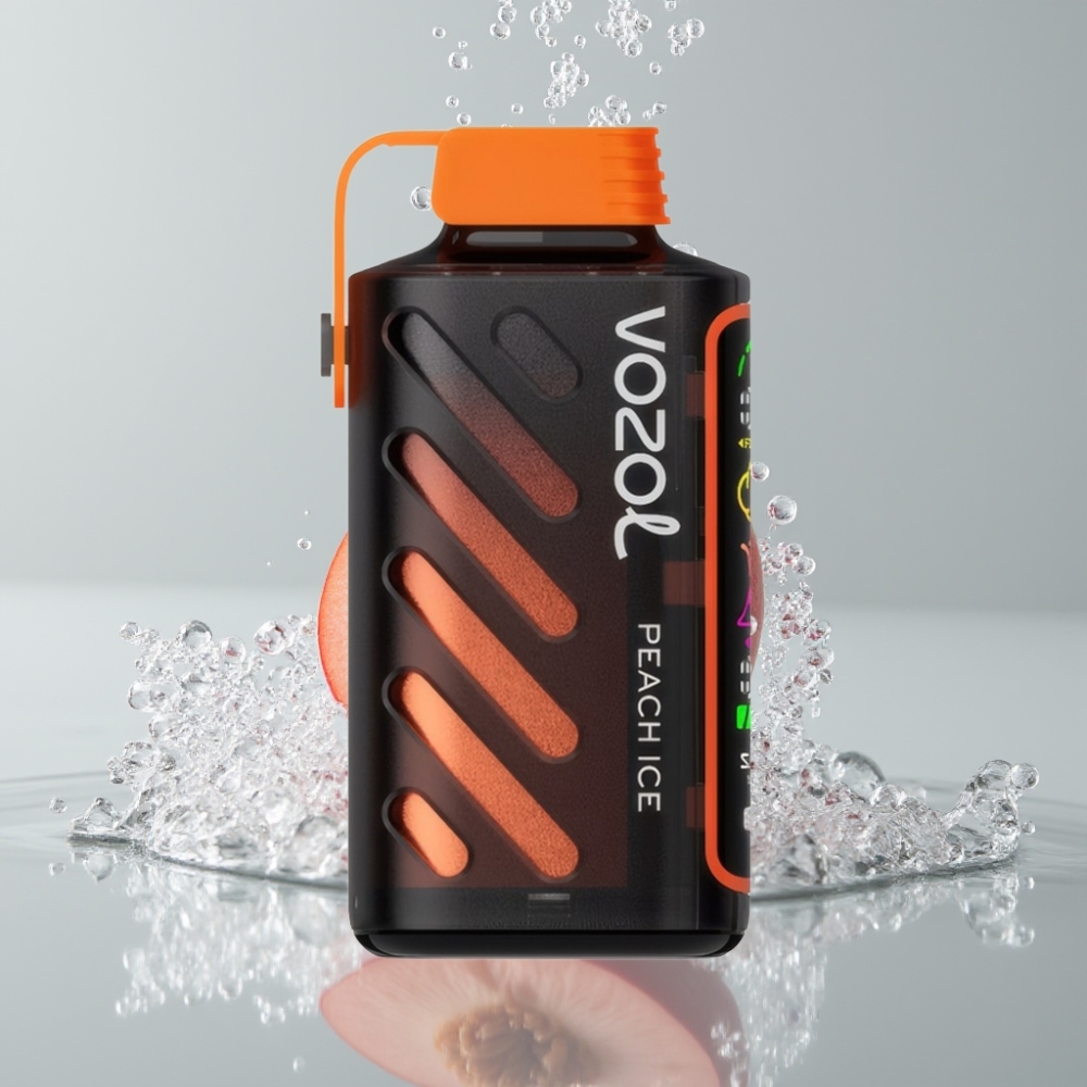 VOZOL Gear Power 20000 Puffs Dual Mesh Coil Broskyňový ľad Full Screen Display