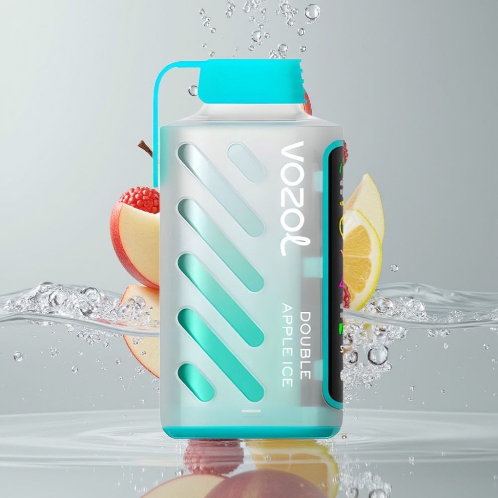 VOZOL Gear Power 20000 Puffs Dual Mesh Coil Dvojité Jablko Ľad Disposable Vape