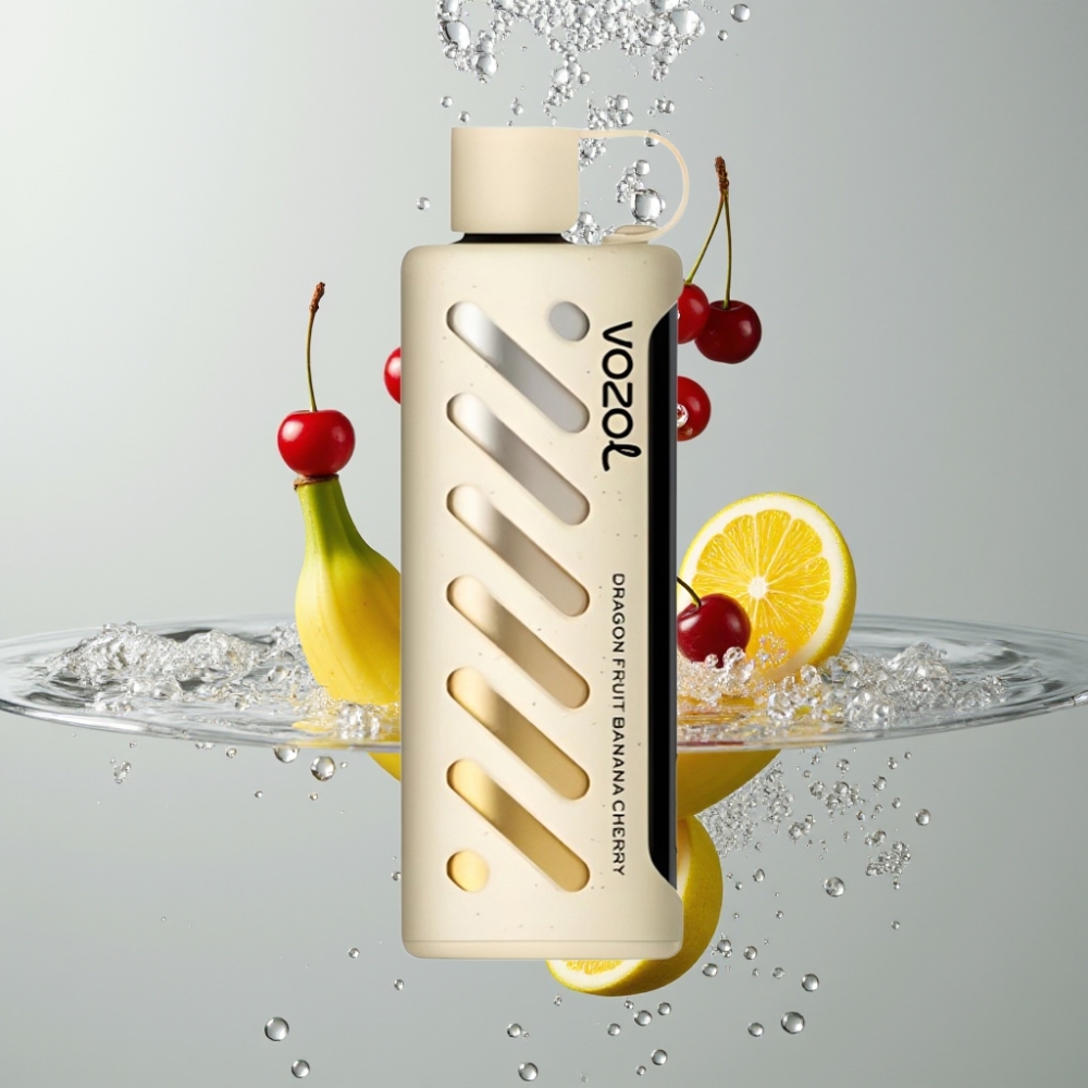 VOZOL Gear Shisha 25000 Puffs Dual Mesh Dragon Fruit Banana Cherry S.i.L.C Tech
