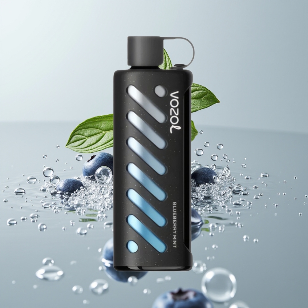 VOZOL Gear Shisha 25000 Puffs Dual Mesh Technológia Borůvka Mätová