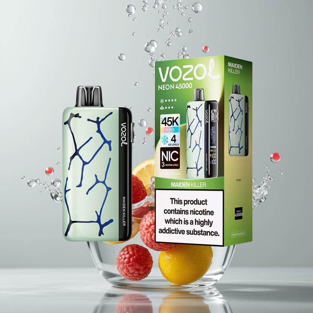Vozol Neon 45000 Puffs 20ml Maiden Killer Adjustable Ice Airflow
