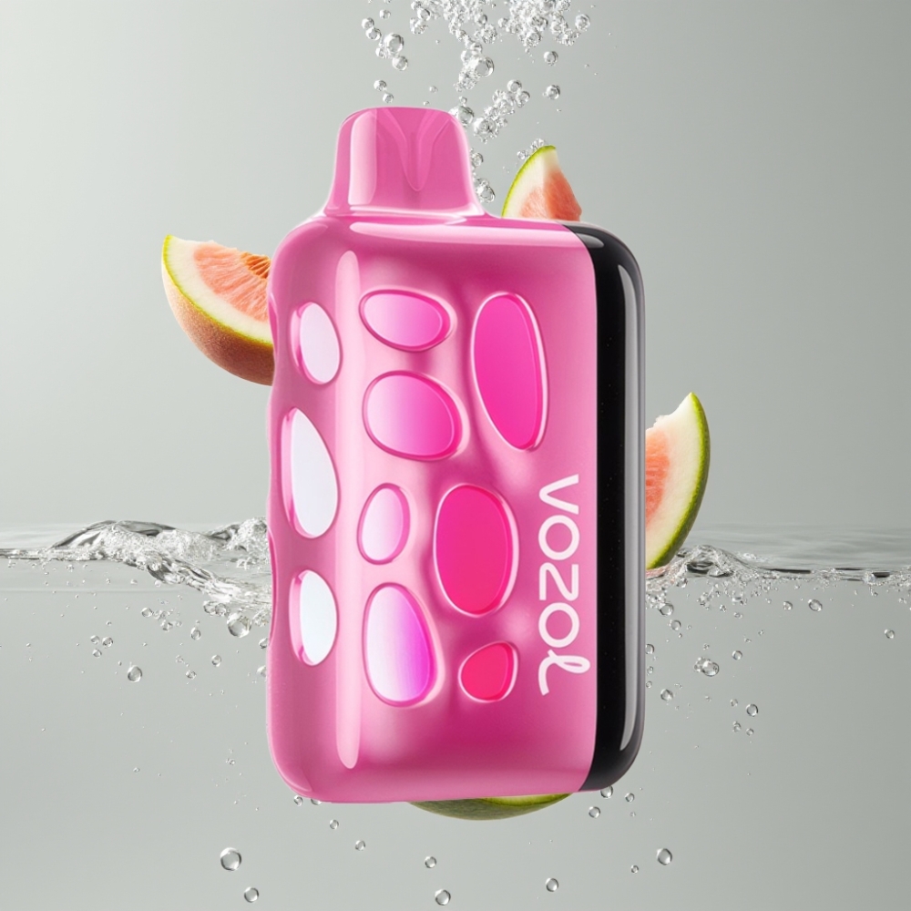 VOZOL RAVE 40000 Disposable Vape Jahodový Broskyňový 270° Vibrant Glow 1000mAh