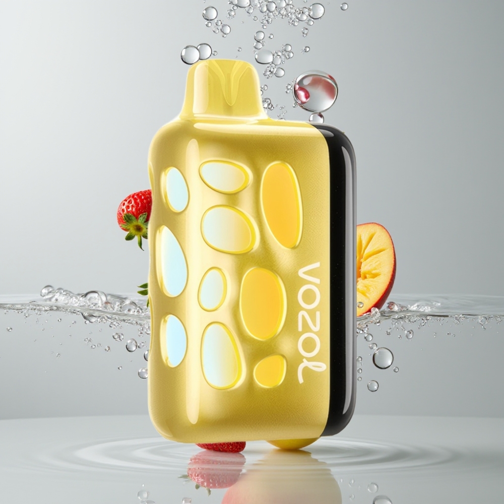 VOZOL RAVE 40000 Disposable Vape Jahodovo-Mangový 270° Vibrant Glow 1000mAh