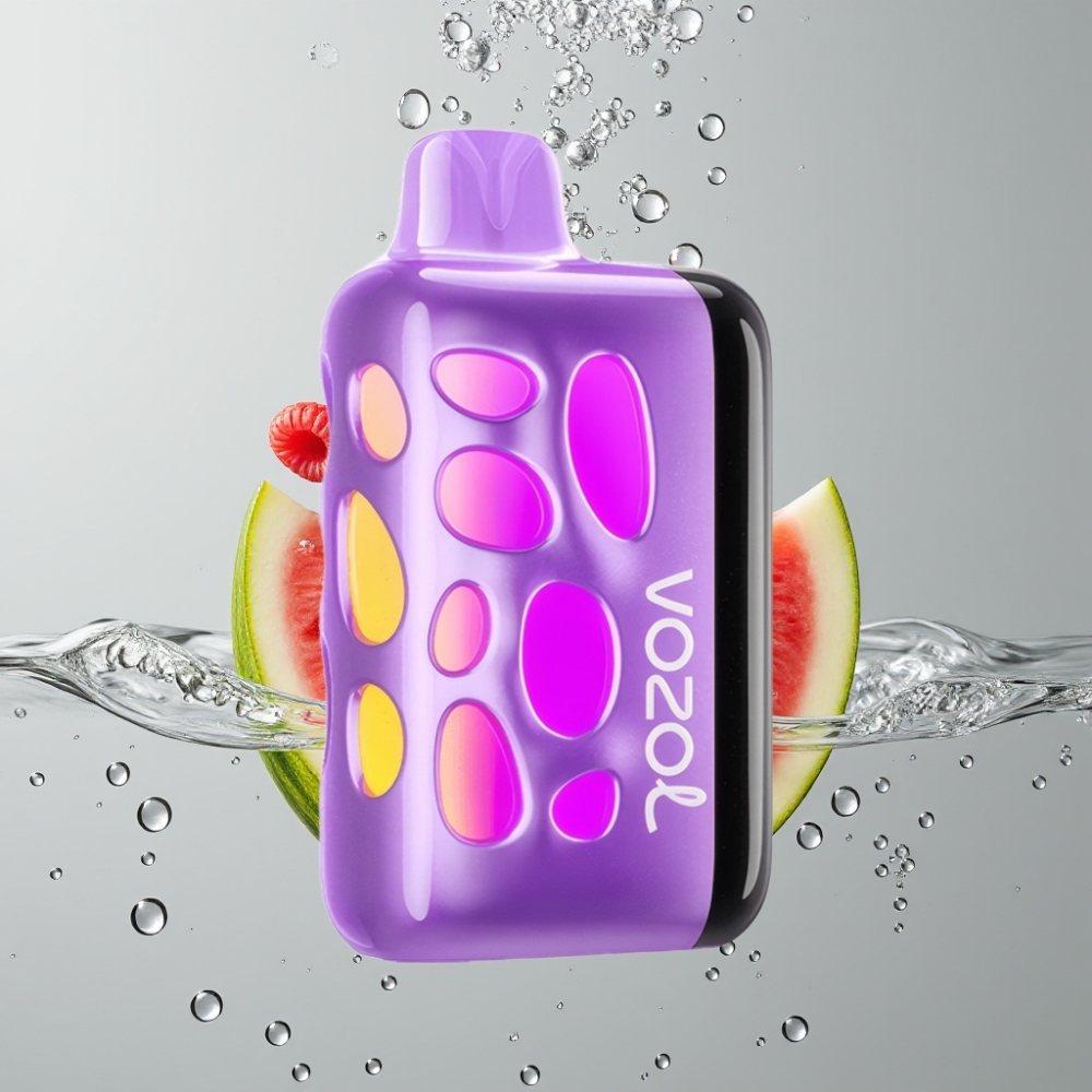 VOZOL RAVE 40000 Disposable Vape Vodný melón Razz Rancher 270° Vibrant Glow 1000mAh