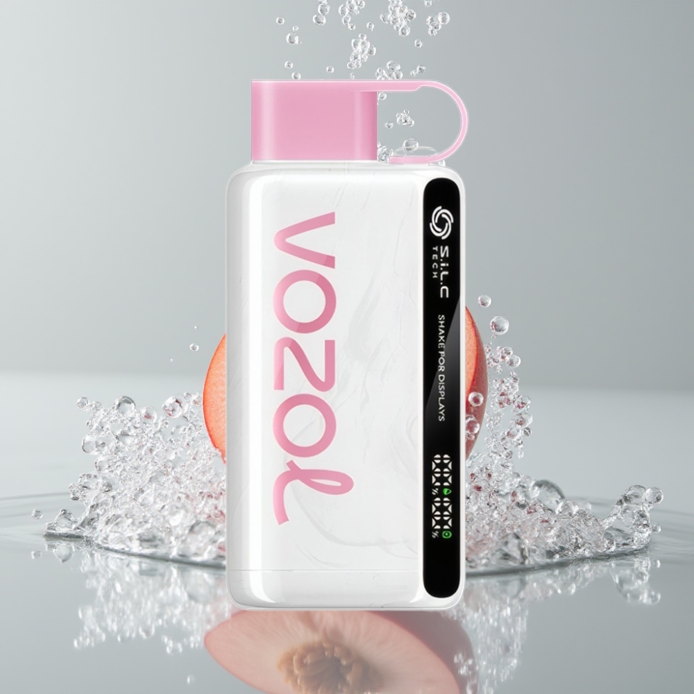 VOZOL STAR 9000/12000 Disposable Vape Broskyňový ľad s Mouthpiece Protection a 650mAh Batéria