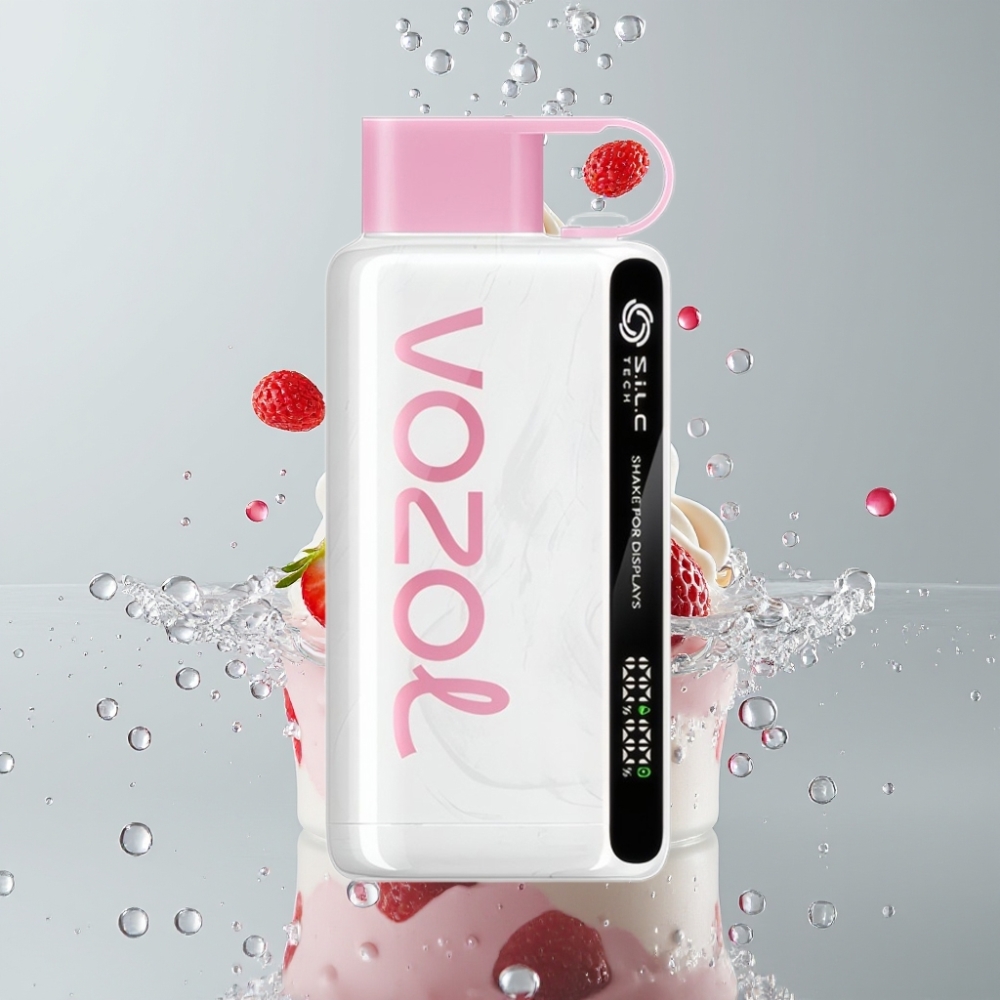 VOZOL STAR 9000/12000 Disposable Vape Jahodová Zmrzlina 650mAh S.i.L.C TECH