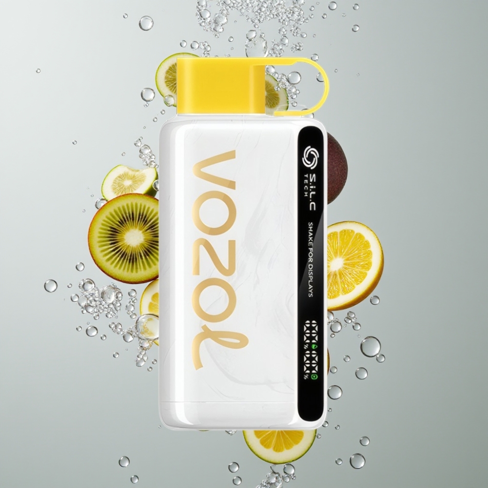 VOZOL STAR 9000/12000 Disposable Vape Kiwi Maracuja Guava s technológiou S.i.L.C TECH a ochranou náustku