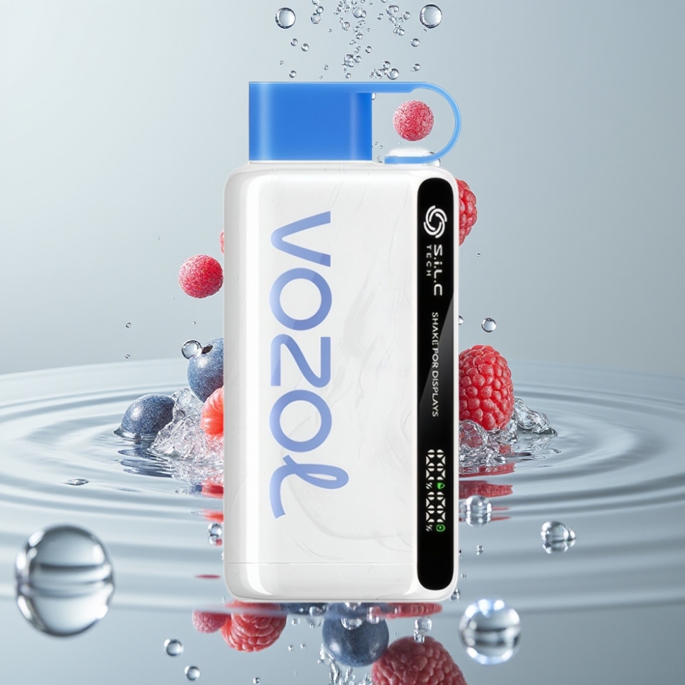 VOZOL STAR 9000/12000 Disposable Vape Modrá Malina Ľadová so S.i.L.C TECH a 650mAh Batériou
