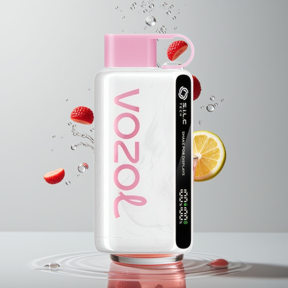 VOZOL STAR 9000/12000 Disposable Vape Ružová Limonáda Shake Display SILC TECH