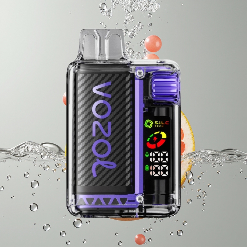VOZOL Vista 20000 Puffs Elderflower Grapefruit OLED Screen S.i.L.C Tech Dual Mesh Coil